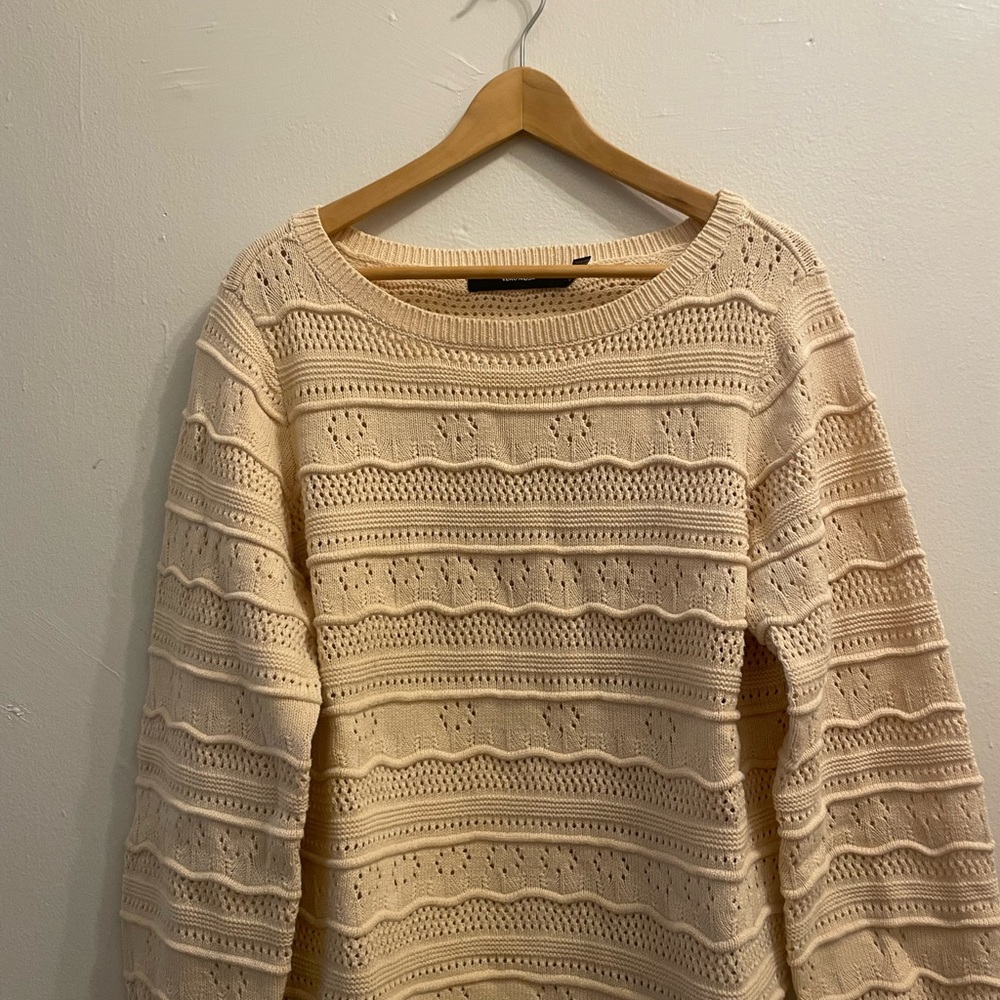 Cream Knit Women's Sweater
